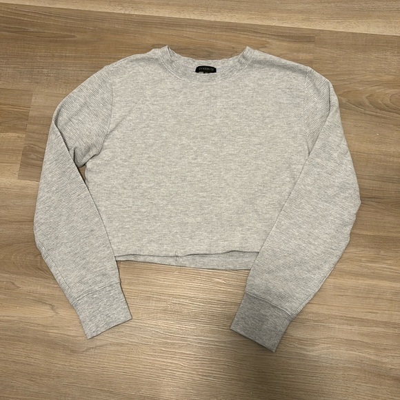 Cropped Dynamite Waffle Knit Long Sleeve - Picture 1 of 3